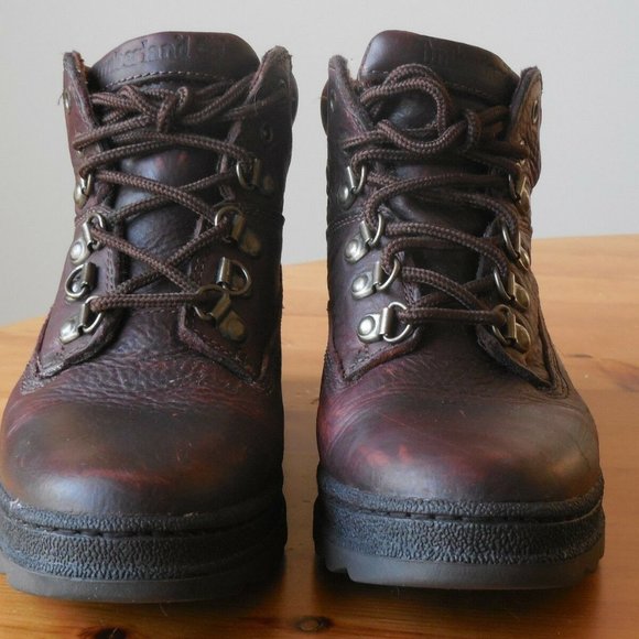 Timberland Top Grain Leather Lace Up Hiking Boots Women's Size 7.5M US Brown - Picture 3 of 10